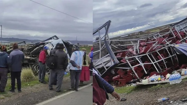 La pesada unidad que protagonizó el accidente está registrada a nombre de Banco Internacional del Perú (Interbank). Foto: composición/La República/Observador Puno/Fama TV