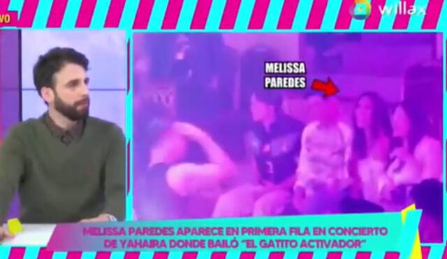 Melissa Paredes estuvo en el concierto de Yahaira Plasencia. Foto: captura de Willax