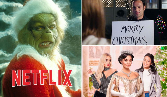 Intercambio de princesas y El grinch con Jim Carrey forman parte de las películas navideñas de Netflix. Foto: composición/Netflix