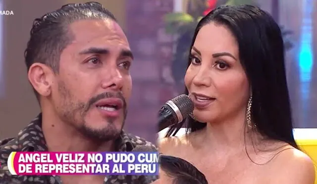 Paola Ruiz y su esposo Ángel Véliz se presentaron en el programa En boca de todos. Foto: captura América TV