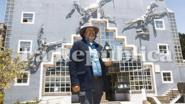 Hugo Luís Zea Giraldo es presidente de la asociación civil Salvemos el Qota Titicaca. Foto: Juan Carlos Cisneros/La República
