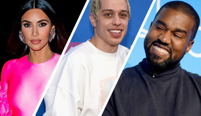 Kim Kardashian y Pete Davidson iniciaron una relación tras conocerse durante un segmento en Saturday night live. Ella sigue casada con Kanye West. Foto: composición/Instagram