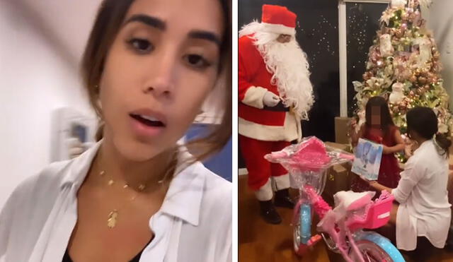 Melissa Paredes preparó la sorpresa para celebrar Navidad con su hija. Foto: captura Melissa Paredes/Instagram