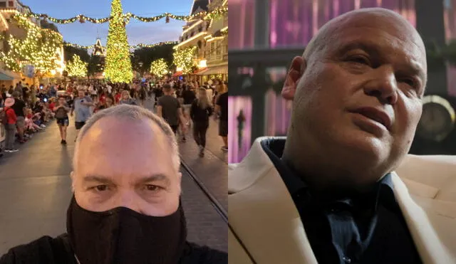 El actor que hace del villano Wilson Fisk, alias Kingping, hizo reír a sus fanáticos con un divertido saludo por navidad. Foto: composición/Twitter/Disney Plus