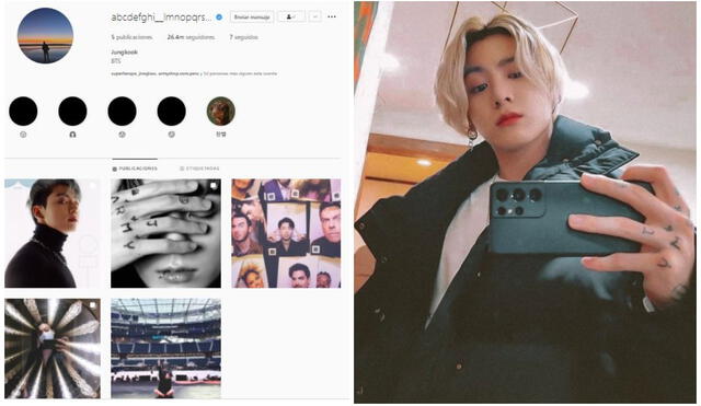 BTS en Instagram: ARMY descubrió cuándo fue creado el perfil de Jungkook. Foto: composición LR / Instagram / Twitter