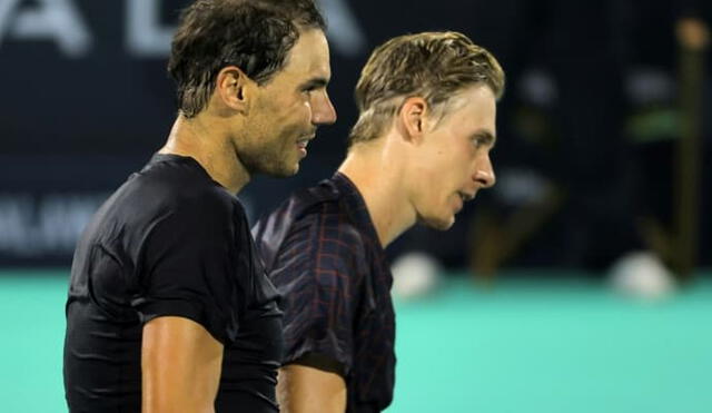 Rafael Nadal cayó ante Denis Shapovalov en Abu Dhabi. Foto: AFP