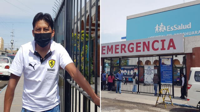 Arequipa. Padre de familia pide operación para su niño que cayó a una torrentera. Foto: Wilder Pari/URPI