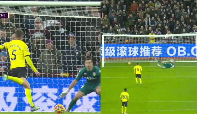 Chelsea empató de penal al Aston Villa. Foto: captura ESPN