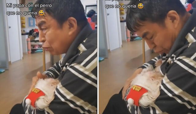 Las imágenes de este emotivo momento se volvieron tendencia en varias redes sociales. Foto: captura de TikTok