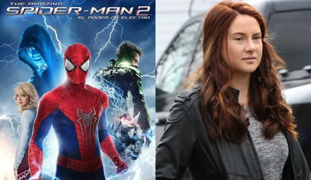 La actriz Shailene Woodley, protagonista de Divergente, fue Mary Jane en The Amazing Spider-Man 2. Foto: composición/Sony Pictures/captura de Youtube TINOYBIBO