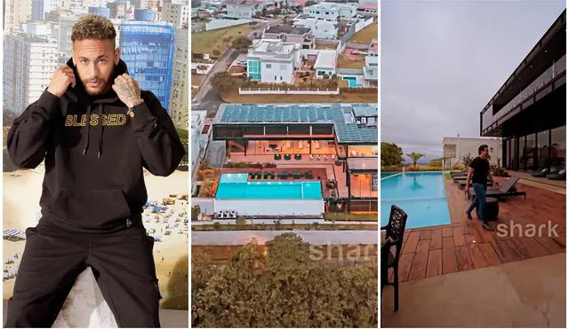 La nueva propiedad de Neymar tiene un área de 1,512 metros cuadrados. Foto: composición LR/Instagram Neymar/Shakr Inmobiliaria