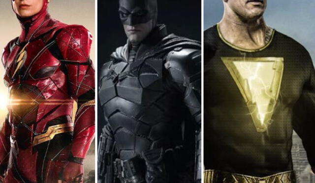 The Flash, The Batman y Black Adam están en la lista de programación de DC para este 2022. Foto: composición / DC