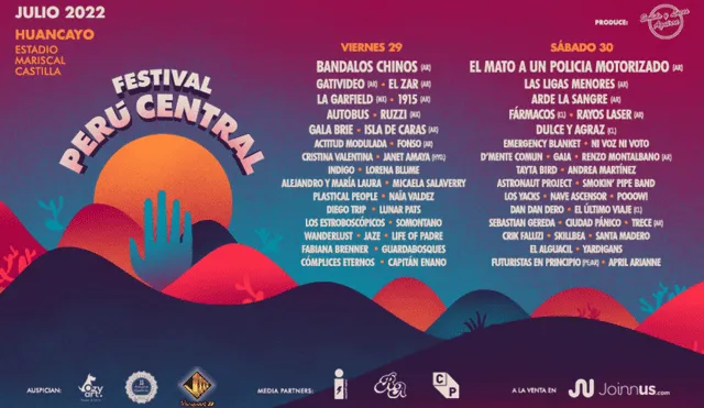 El Festival Perú Central busca difundir el trabajo de muchos artistas nacionales e internacionales. Foto: Festival Perú Central