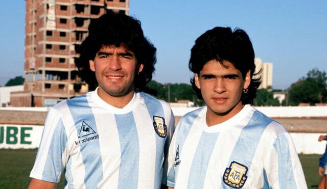 Hugo Maradona solo llegó a jugar en las divisiones inferiores de la selección argentina. Foto: AFA