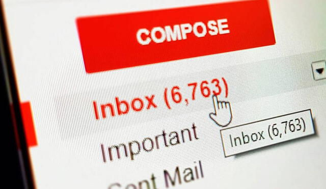 Si te quedas sin espacio, no podrás recibir nuevos correos de Gmail. Foto: Smart Life