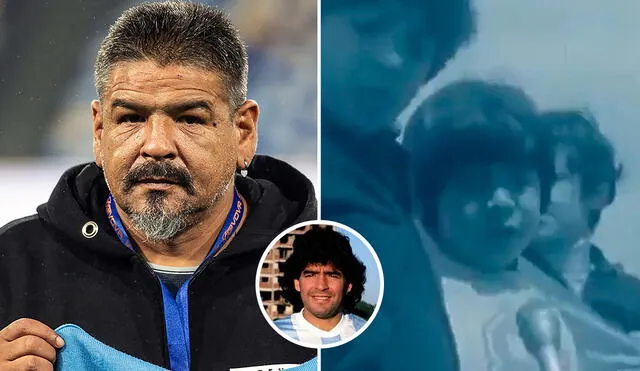 Hugo Maradona era uno de los hermanos menores de Diego Maradona. Foto: composición/ AFP/ Marca/ El Gráfico