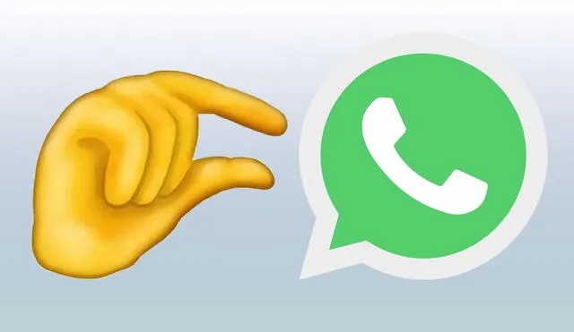 Este emoji de WhatsApp está disponible en iOS y Android. Foto: composición LR