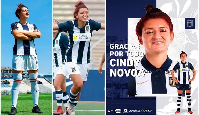 Cindy Novoa: presentación, único gol oficial y despedida. Foto: composición/ Alianza Lima femenino/ Liga de Fútbol Profesional LFP