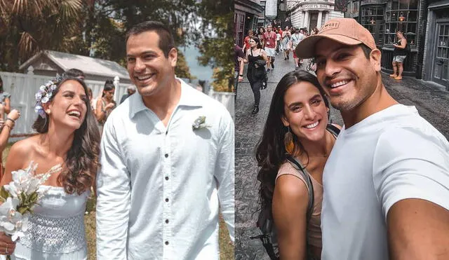 Ernesto Jiménez y Antonella Bacco contrajeron matrimonio en abril del 2021. Foto: composición/ Instagram