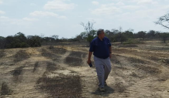 Wester La Torre visitó Apurlec el último miércoles, donde constató los daños a la zona monumental. Foto: difusión