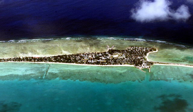 Kiribati es una de las naciones insulares que llega menos afectada por la pandemia de la COVID-19 para el 2022. Foto: AFP