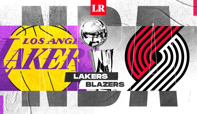 Por la victoria. Lakers y Blazers necesitan los puntos para ascender en la clasificación de la Conferencia del Oeste. Foto: composición LR