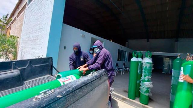 Planta de oxígeno de Cáritas Chiclayo apoya gratuitamente con insumo a pacientes con COVID-19. Foto: Cáritas Chiclayo