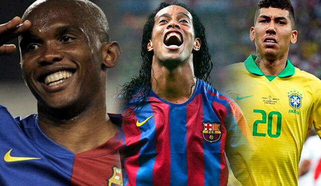 Ronaldinho, Eto'o y Firmino son algunos de los futbolistas que tienen este tipo de cláusulas. Foto: composición/AFP/EFE