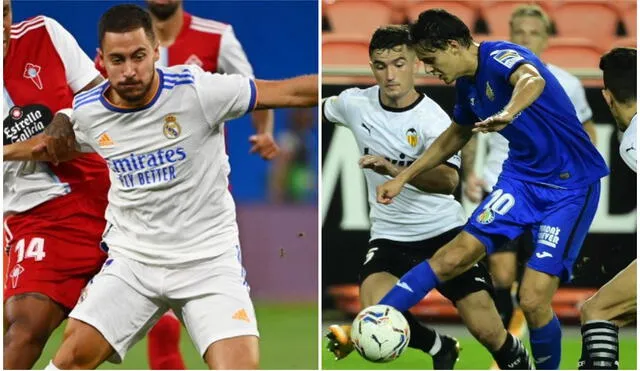 Eden Hazard y Enes Ünal buscarán marcar la diferencia con su juego en el Real Madrid vs. Getafe. Foto: composición LR/AFP