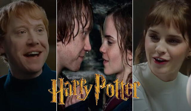 Emma Watson y Rupert Grint contaron la anécdota detrás del beso de Ron y Hermione en Harry Potter. Foto: composición/HBO Max