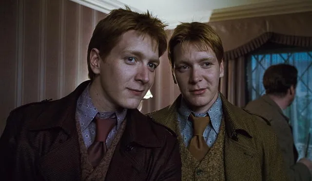 Fred y George Weasley en una escena de 'Harry Potter y las Reliquias de la Muerte". Foto: Warner Bros.