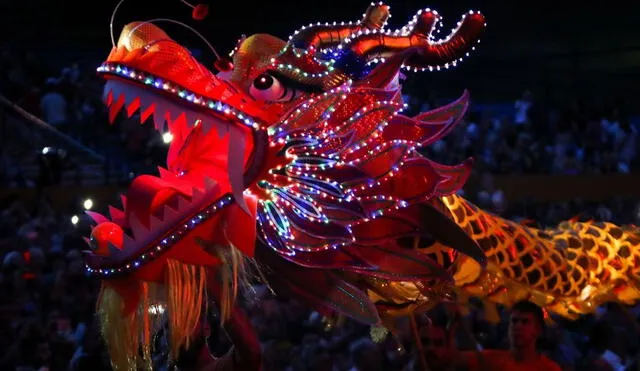 El horóscopo chino cuenta con 12 animales. Uno de ellos es el Dragón, una bestia mitológica. Foto: EFE