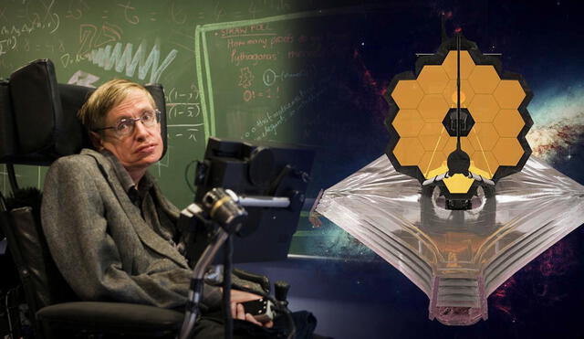 Aunque el profesor Hawking ya falleció en marzo de 2018, la calidad de su trabajo ahora se relaciona a lo que puede entregarnos James Webb. Foto: composición/Murdo Macleod/NASA
