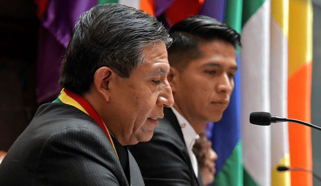 David Choquehuanca fue designado como vicepresidente de Bolivia a finales de 2020. Foto: AFP