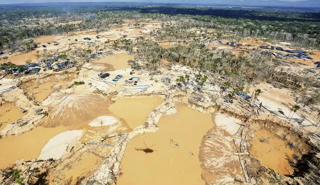 Mafias. La minería ilegal continúa originando olas de crímenes en La Pampa, Madre de Dios. Foto: difusión