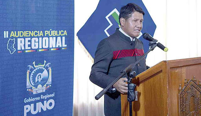 Autoridad.  Alejo asumió la región Puno en noviembre. Foto: La República