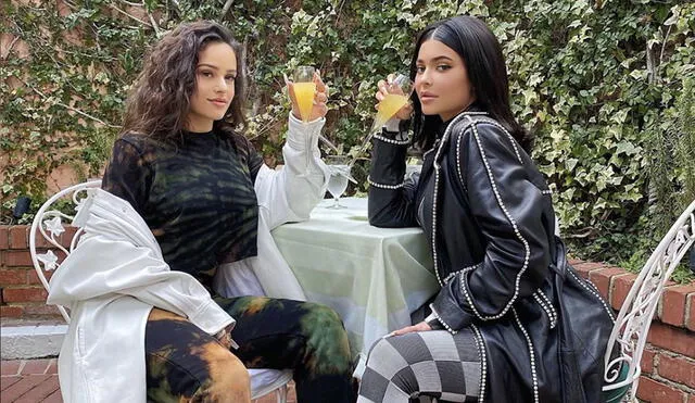 Rosalía y Kylie Jenner formaron una amistad en 2019. Foto: Instagram/Kylie Jenner