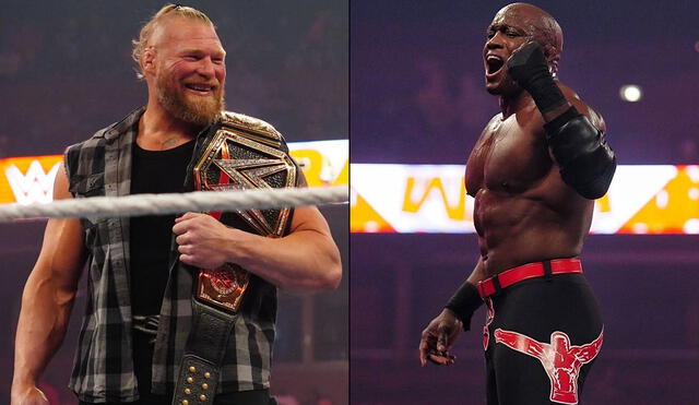 WWE Monday Night Raw tuvo como protagonistas a Brock Lesnar y Bobby Lashley. Foto: composición de WWE