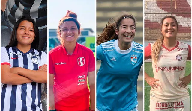 Fichajes del fútbol femenino peruano 2022. Foto: Alianza Lima femenino/ selección peruana/ Liga de Fútbol Profesional LFP/ María José Cáceres instagram