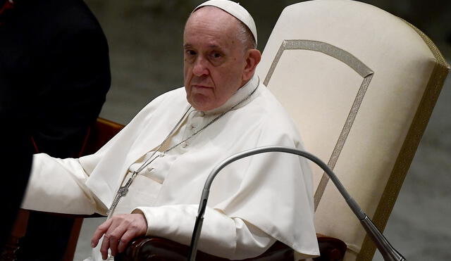 El papa Francisco celebra su audiencia general en el Aula Pablo VI del Vaticano el 5 de enero. Foto: AFP