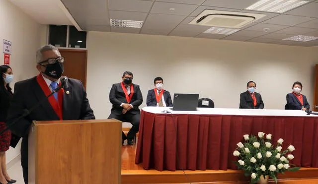 Presidente de la Corte de Justicia de Sullana dio el anuncio en la Apertura del Año Judicial 2022. Foto: difusión