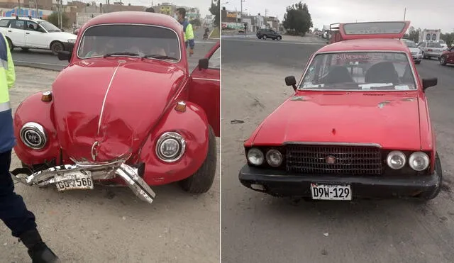 Colisión se registró entre las avenida Anchoveta y Panamericana Norte. Foto: Seguridad Ciudadana NC