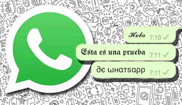 El truco no necesita de ninguna aplicación externa y puede usarse tanto en WhatsApp como en WhatsApp Web. Foto: Composición LR