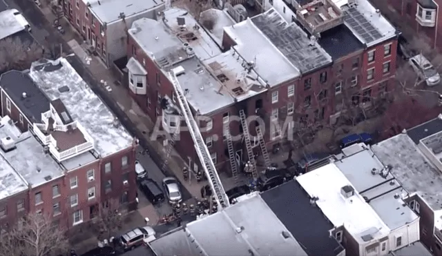 Las viviendas afectadas forman parte del Philadelphia Housing Authority. Foto: captura de video AFP