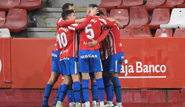Sporting Gijon venció 2-1 al Villarreal. Foto: EFE.