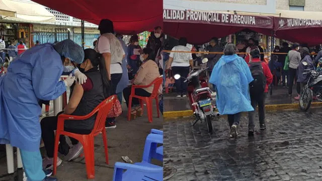El 80,3% de la población objetivo de la región Arequipa (mayores de 12 años) ya recibió sus dos dosis de vacuna contra el coronavirus. Foto: composición LR/LR