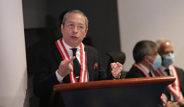 José Ávila, presidente de la JNJ, hizo énfasis en la necesidad de atacar la problemática de la provisionalidad. Foto: Gerardo Marín