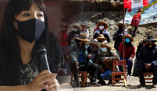 Comunidades de Ccapacmarca demandan al Gobierno y Las Bambas que atiendan sus reclamos. Mirtha Vásquez confirmó su asistencia a la convocatoria. Foto: composición/La República