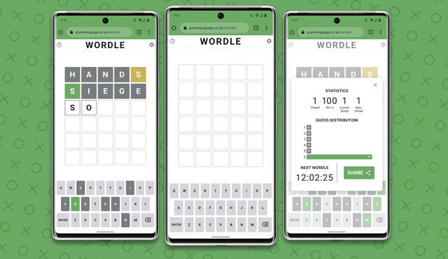 Lastimosamente, Wordle solo está disponible en inglés. Foto: Andro4all