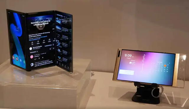 Prototipos de teléfonos plegables de Samsung. Foto: El Androide Libre